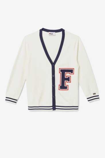 Fila Femme Delfina Cardigan 139 Whisper Blanche / Peacoat Fila France RNY-964327